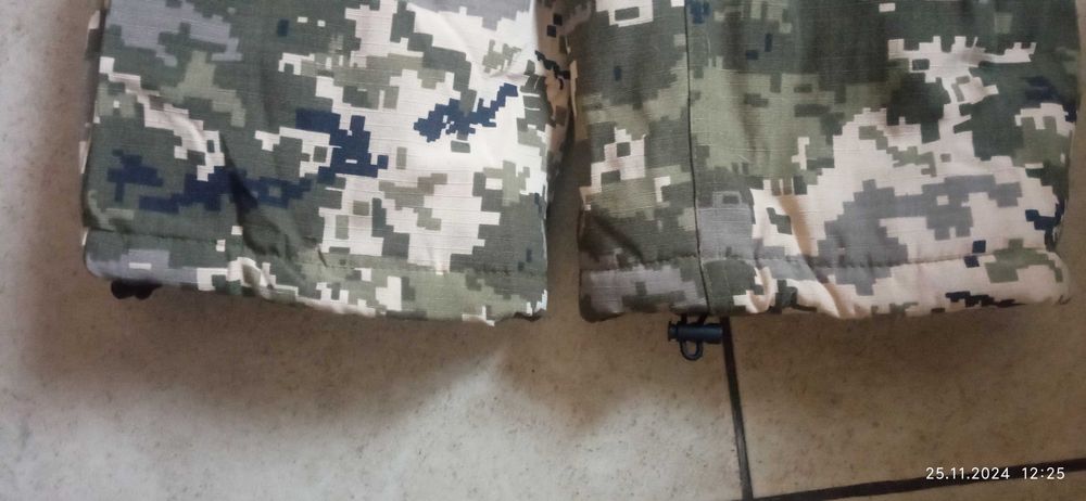 Теплі штани з підкладкою, піксель, ріп-стоп, Польща