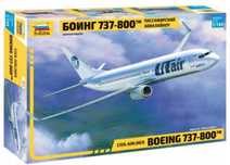 Boeing 737-800 samolot cywilny model 1:144 Zvezda 7019