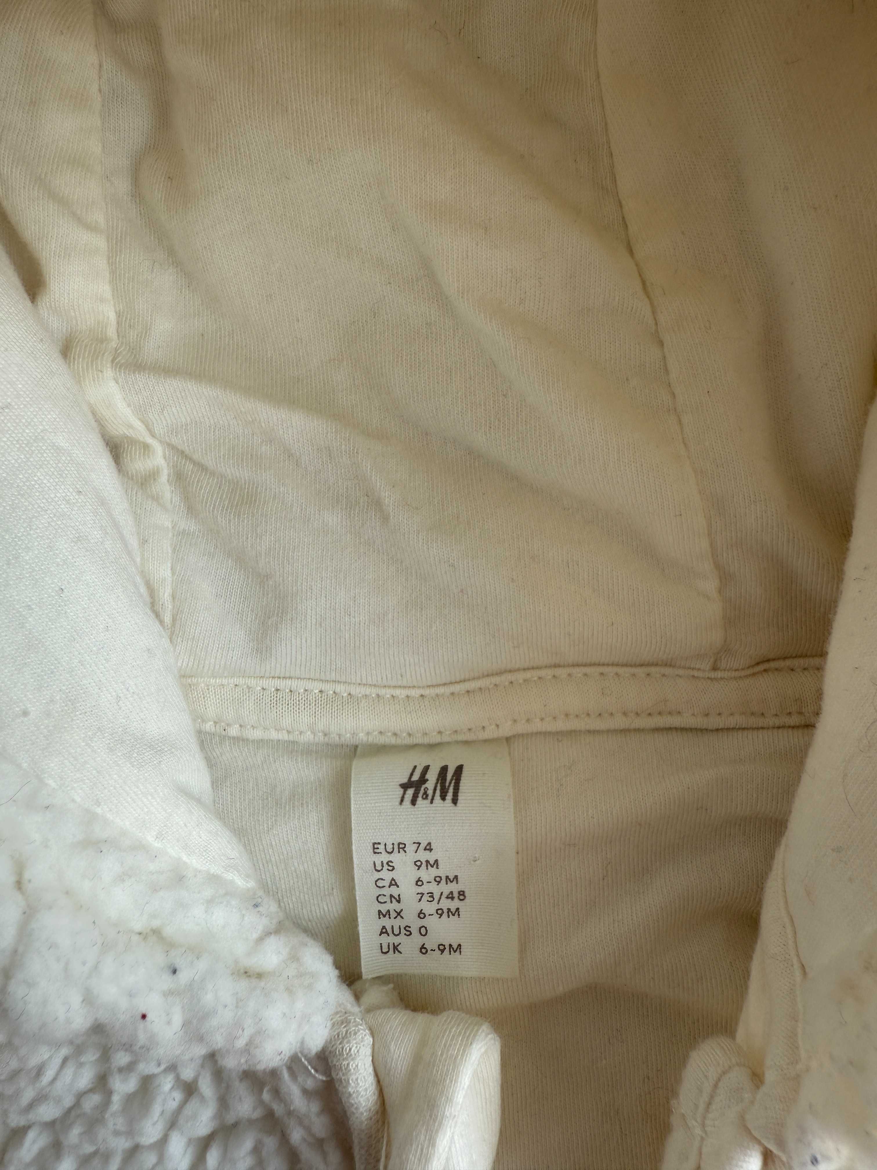 Kombinezon wiosenny futerkowy miś teddy H&M r. 74