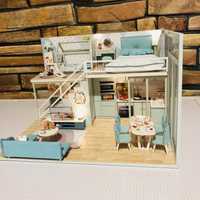 Румбокс домік будиночок меблі спальня кухня ліжечко ляльковий дім дом