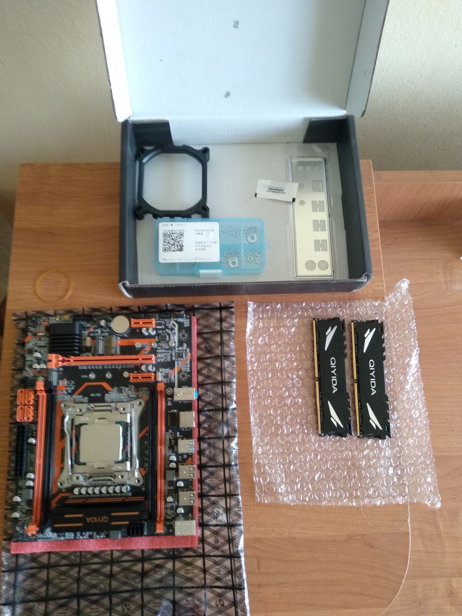 Oferta! Combo! Płyta główna QIYIDA  X99+CPU Intel Xenon E5 267+RAM 16g
