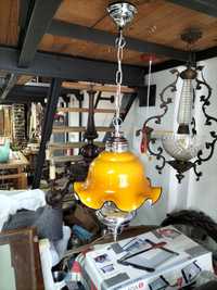 Candeeiro de tecto com 3 lâmpadas, vintage, como novo