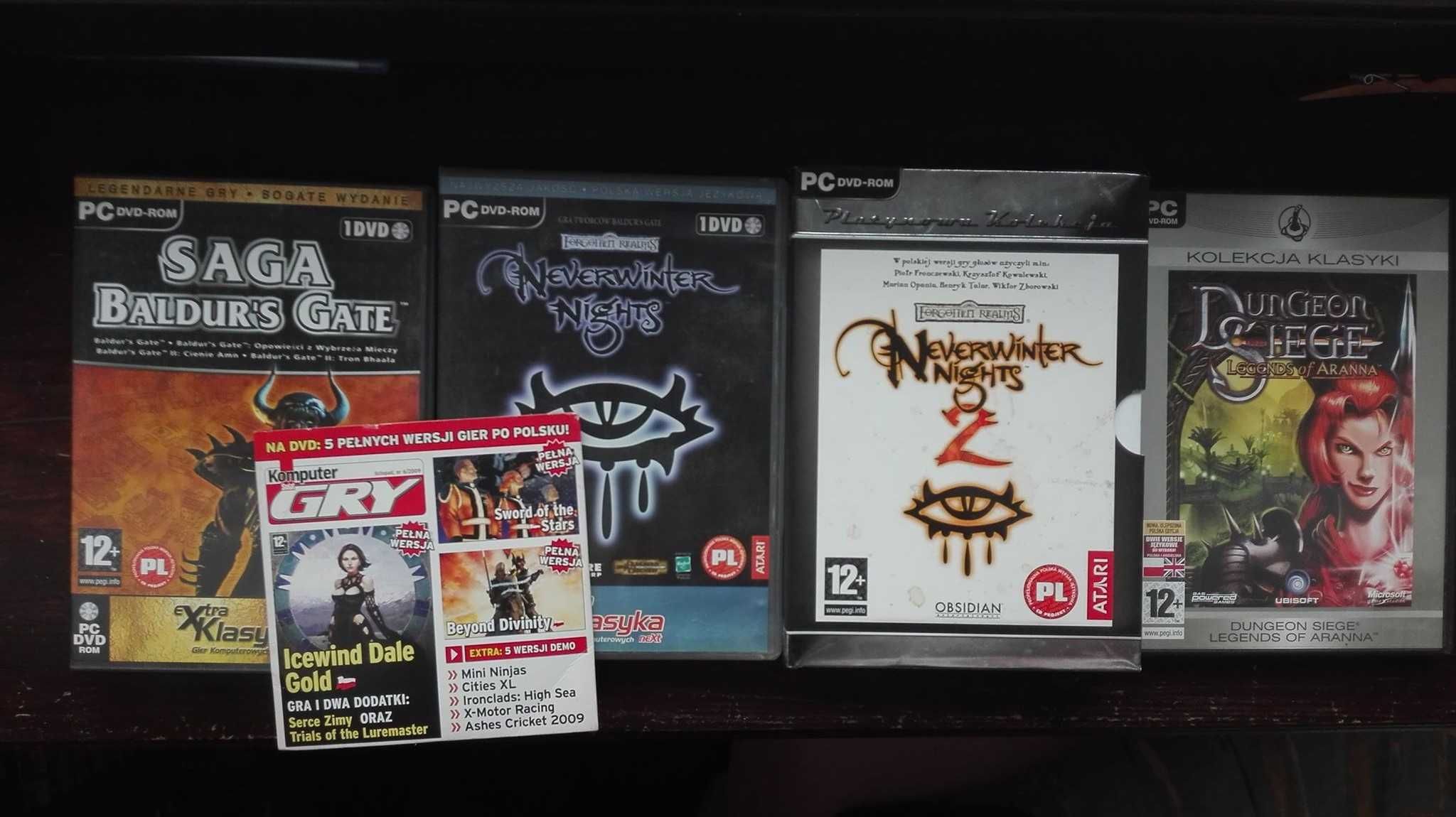 Gry RPG Baldurs Gate Icewind Dale Neverwinter Night’s Dungeon Siege