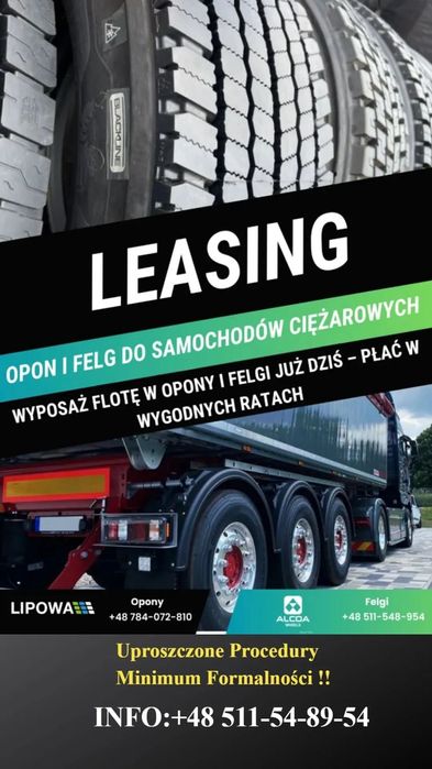 KOSZTY FV / LEASING NA FELGI ALCOA / Ciagnik siodłowy / Naczepa / Przyczepa / Autobus