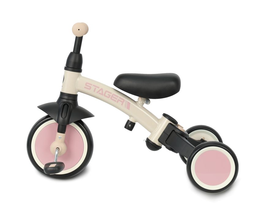 Rowerek Trójkołowy Stager 3w1 Pink Qplay