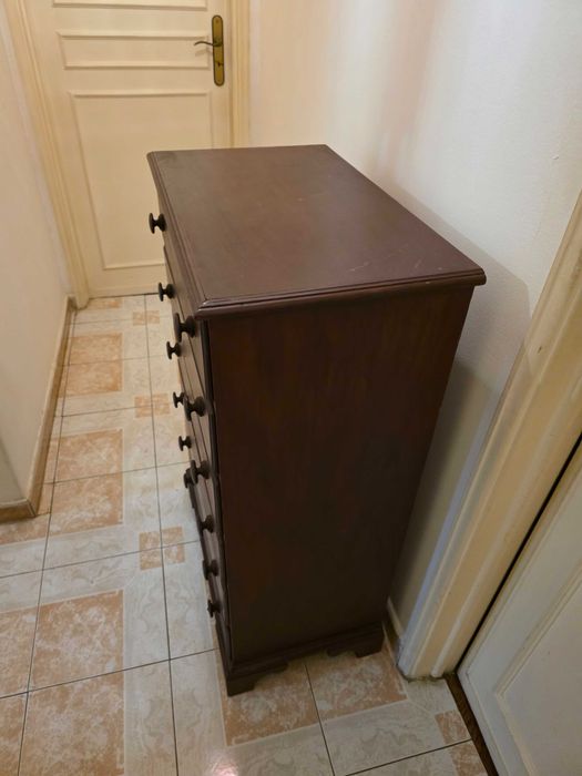 Camiseiro em Mogno maciço com 7 Gavetas