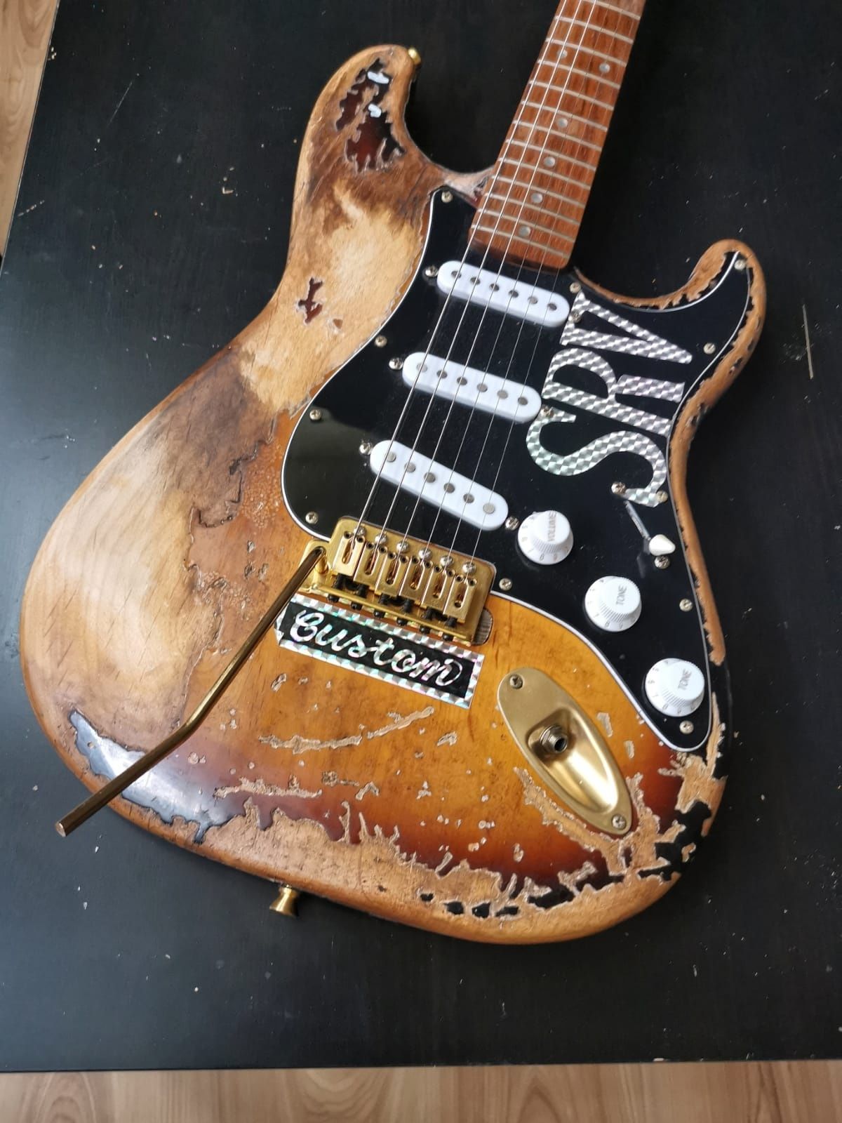 Naklejki SRV Steve Ray Vaughan Fender Stratocaster