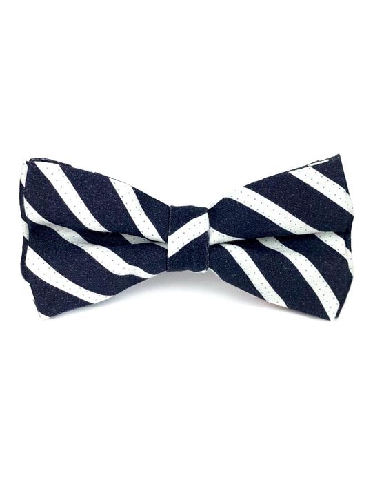 Mucha Pasiak Granatowa z Satyny, Elegancka Muszka