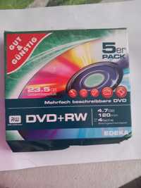 Nowe płyty DVD-RW 5 sztuk