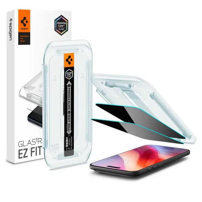 Защитное стекло Spigen Glas.tR EZ FIT Privacy 2-Pack для iPhone Air