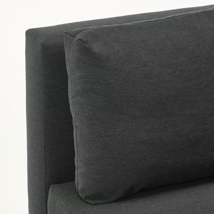 ALVDALEN Sofa 3-osobowa, rozkładana, Knisa ciemnoszary NOWA