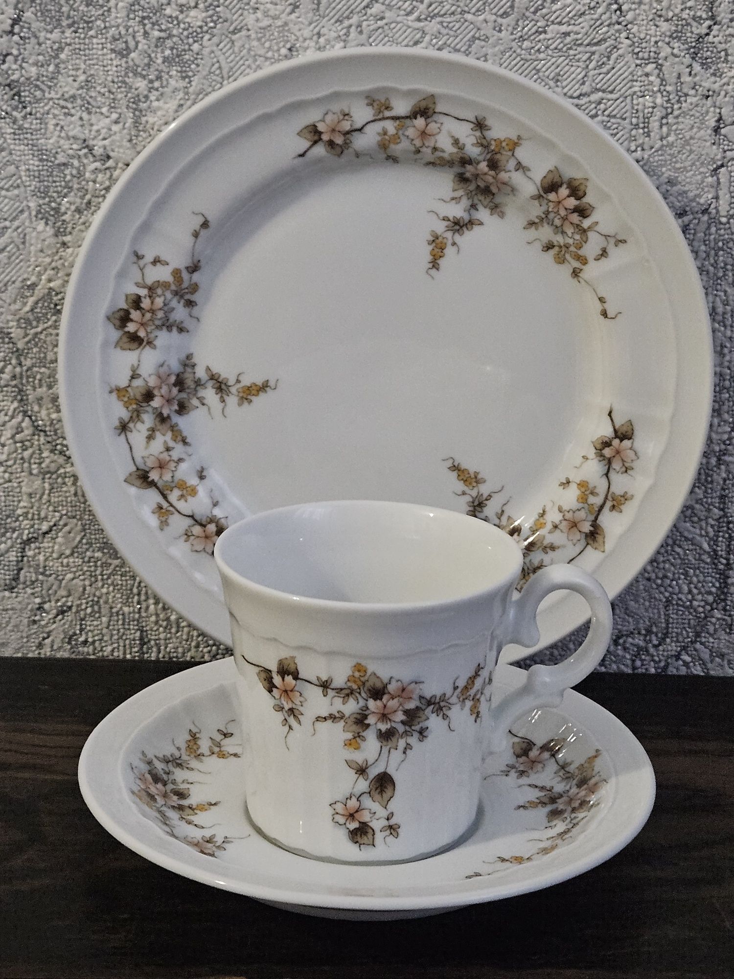 Trio porcelanowe zestaw śniadaniowy filiżanka porcelanowa Eschenbach