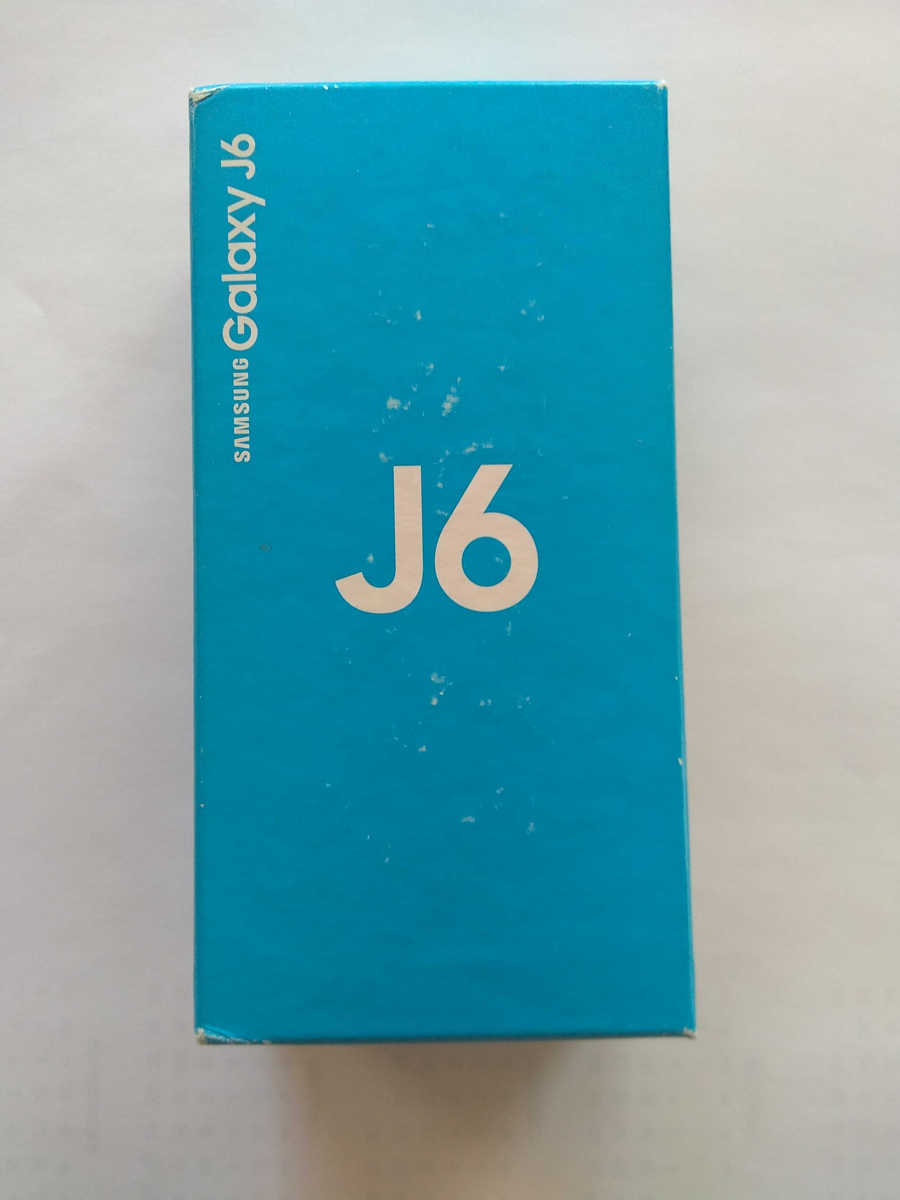 Samsung Galaxy J6 pudełko do telefonu z wytłoczką foliami instrukcjami