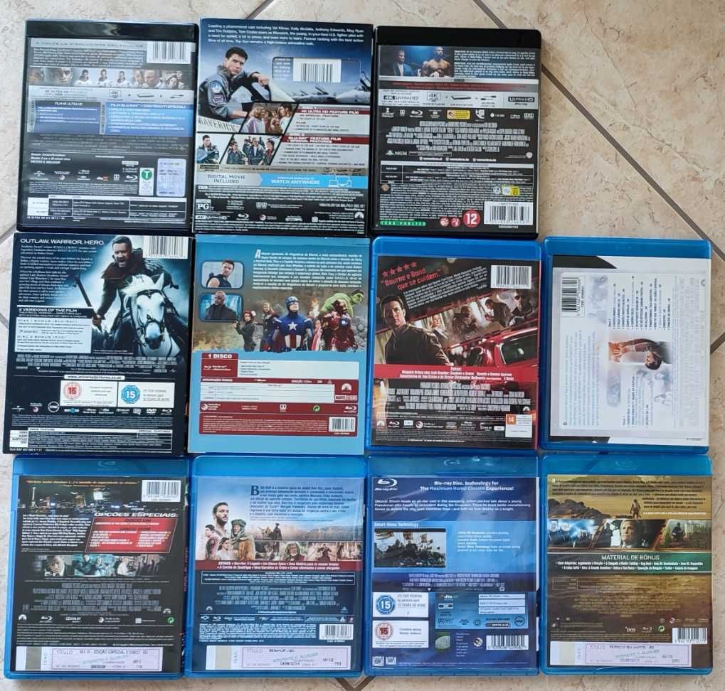 Filmes em 4K e Bluray