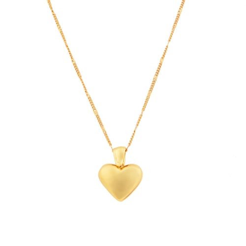 łańcuszek z pękatym serduszkiem (c22/lat/85/2au)