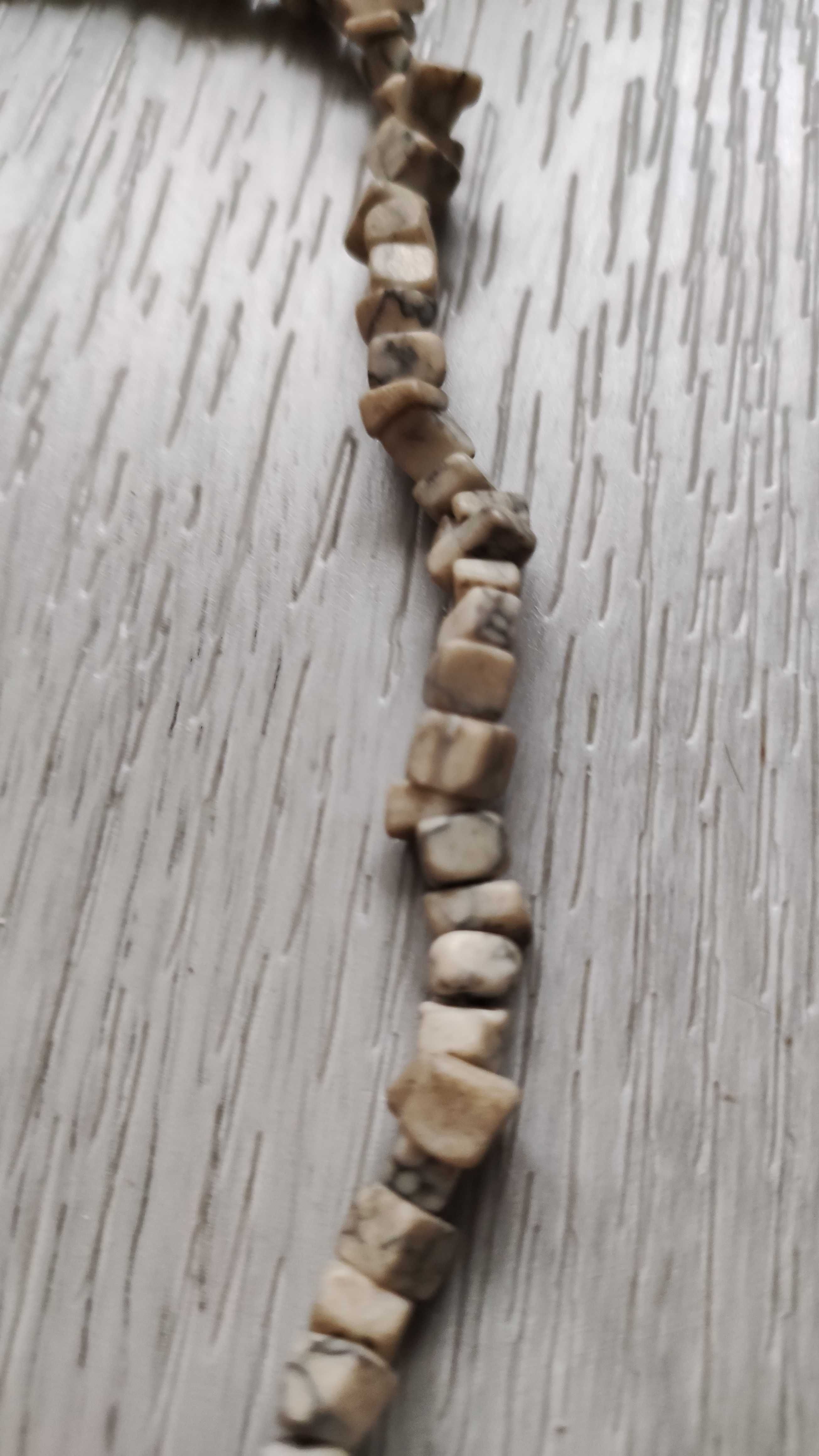 Krzemień pasiasty naszyjnik - kamienie naturalne