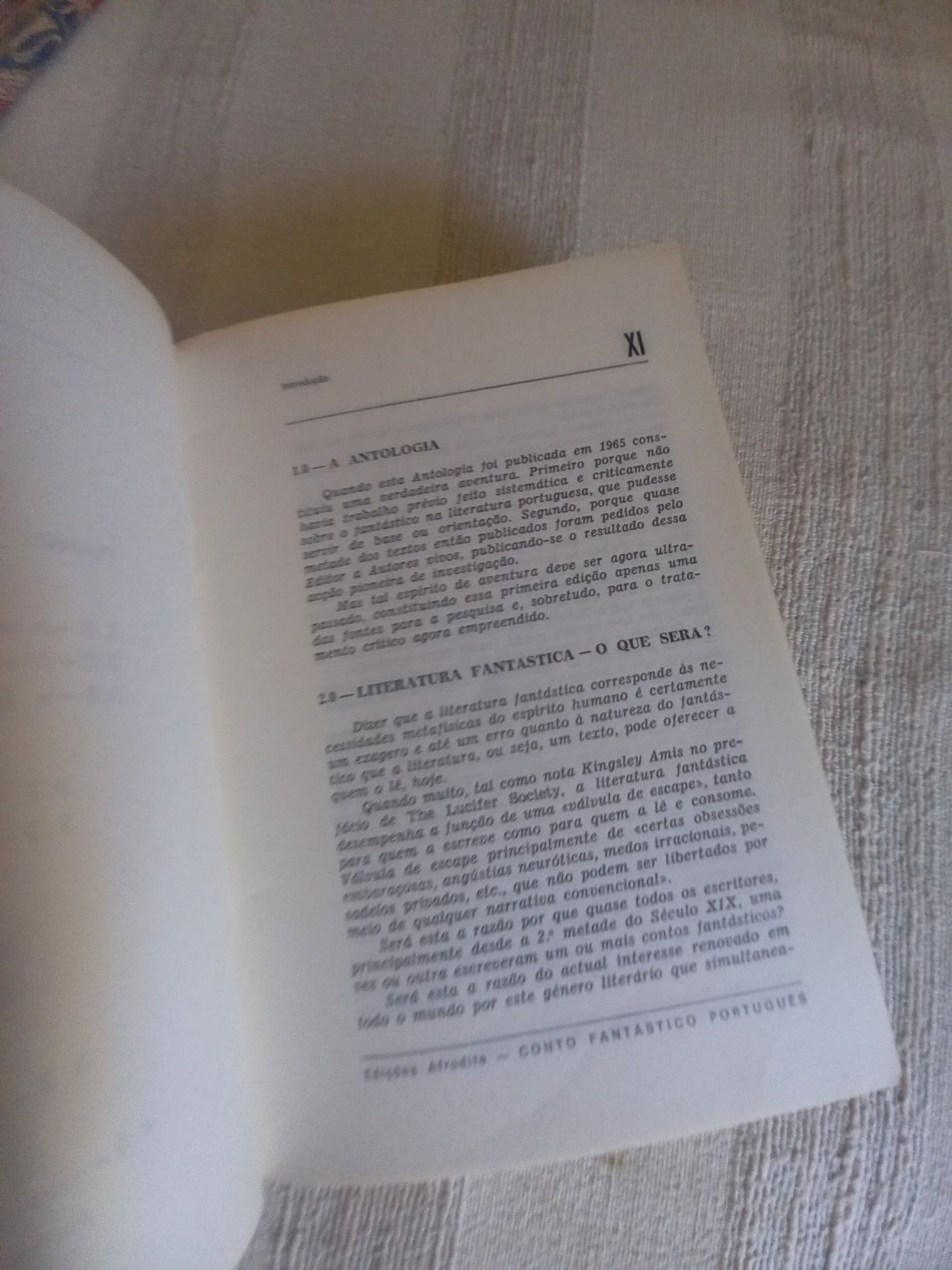 Antologia do Conto Fantástico Português Afrodite segunda edição