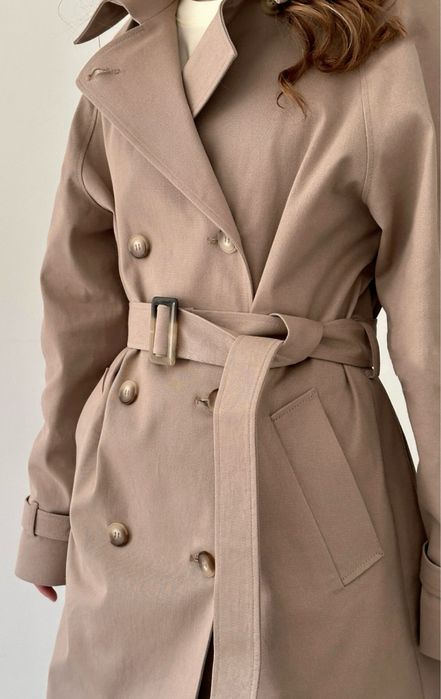 Витончений новий Тренч котон розмір s\m з підкладкою