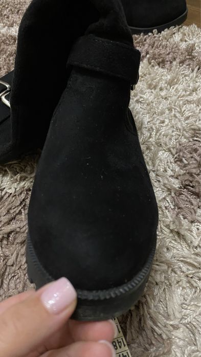 Чоботи змма- осінь замш