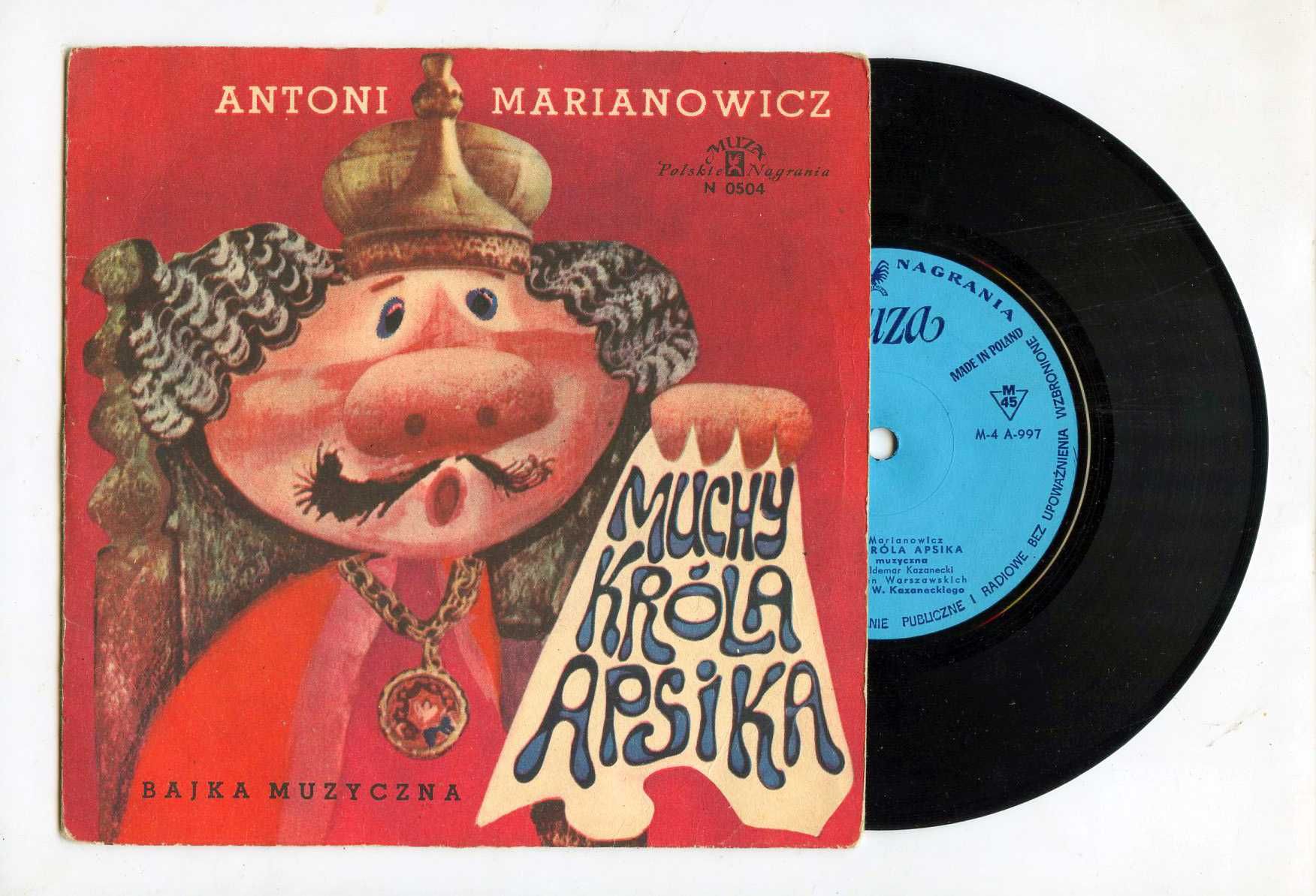 7" Muchy króla Apsika - Antoni Marianowicz / baja muzyczna stan DB