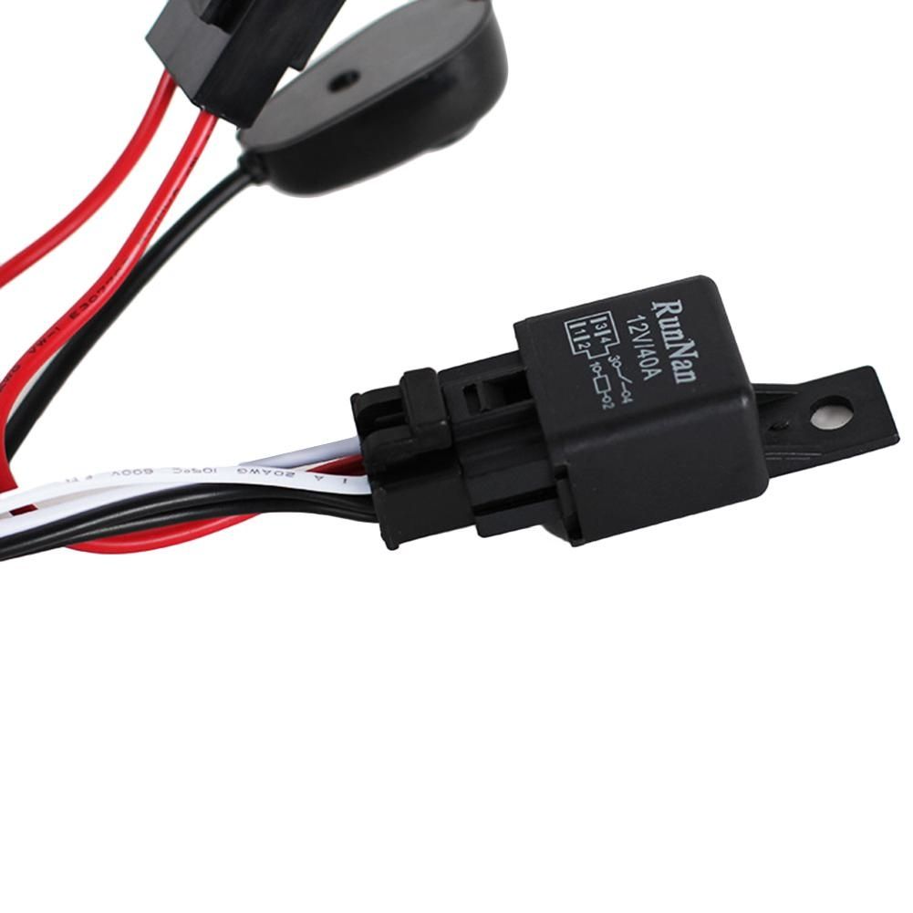 Kit de cabos (relé, fusível e botão) para Barras LED