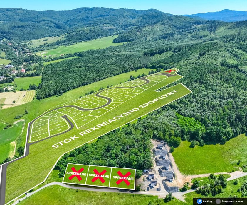 Działka rekreacyjna pod domki 35, 50, 70 m2 Pewna inwestycja! Raty!