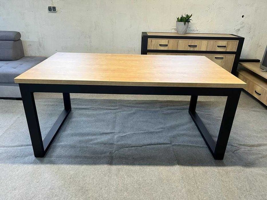 Duży Stół LOFT 180-340x100 (2x80 Dostawki) EGGER