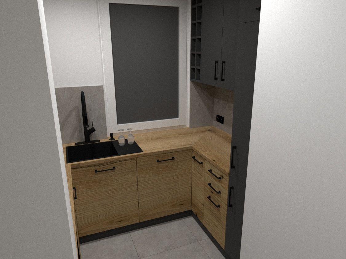 Projekt wnętrz mieszkania / Wizualizacja wnętrz 3D / Architekt
