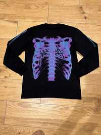 Czarna koszulka z długim rękawem Stussy Skeleton