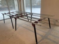 Stół glazurniczy do płytek wielkoformatowych, spieków kwarcowych