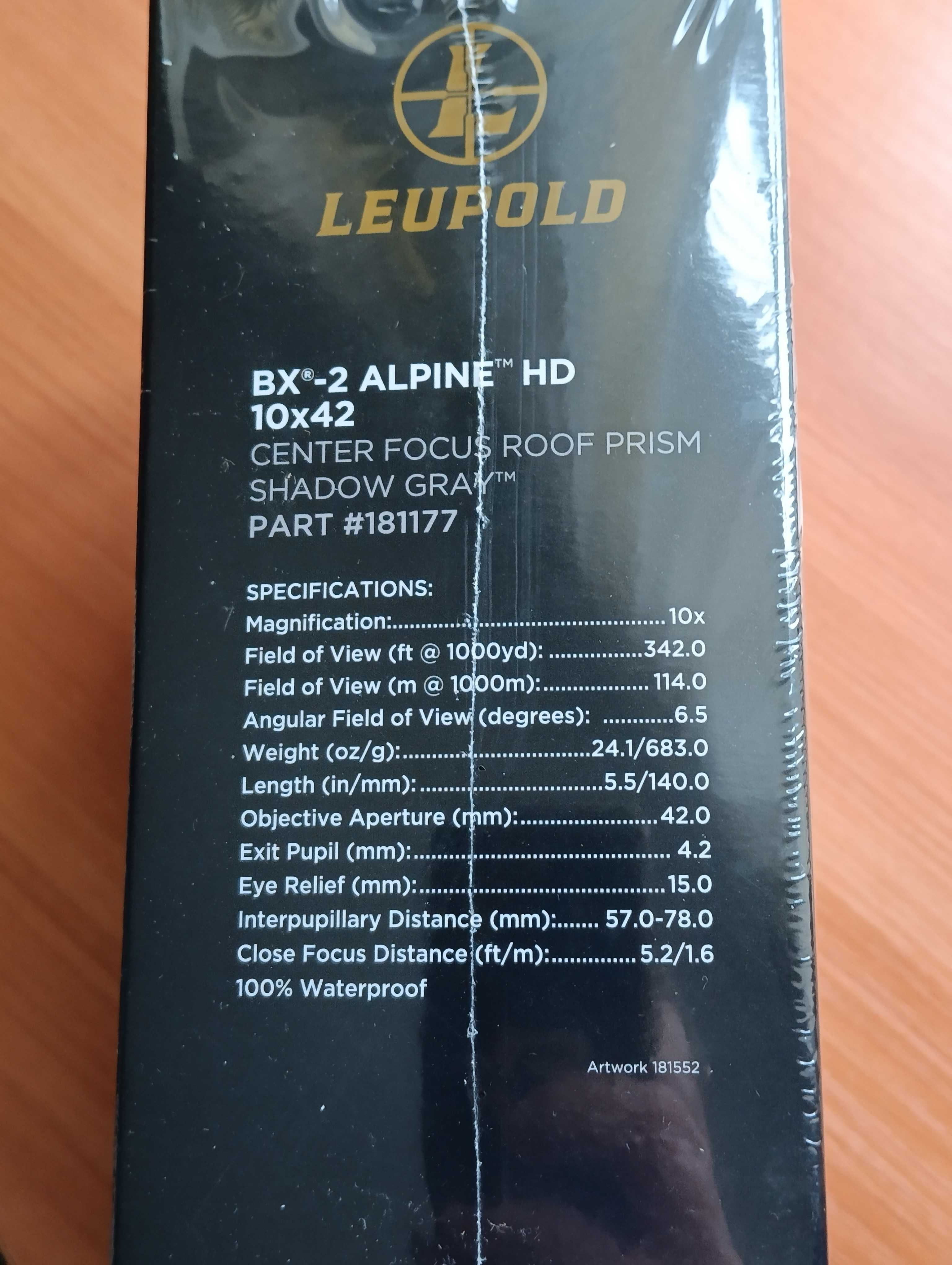 Бінокль Leupold BX-2 Alpine HD 10x42 (zeiss, vortex, nikon)