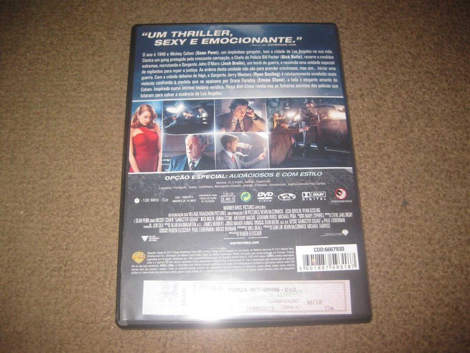 DVD "Força Anti-Crime" com Sean Penn