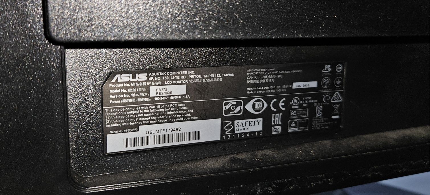 Monitor profissional Asus 27"