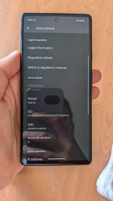 Vendo Google Pixel 6a