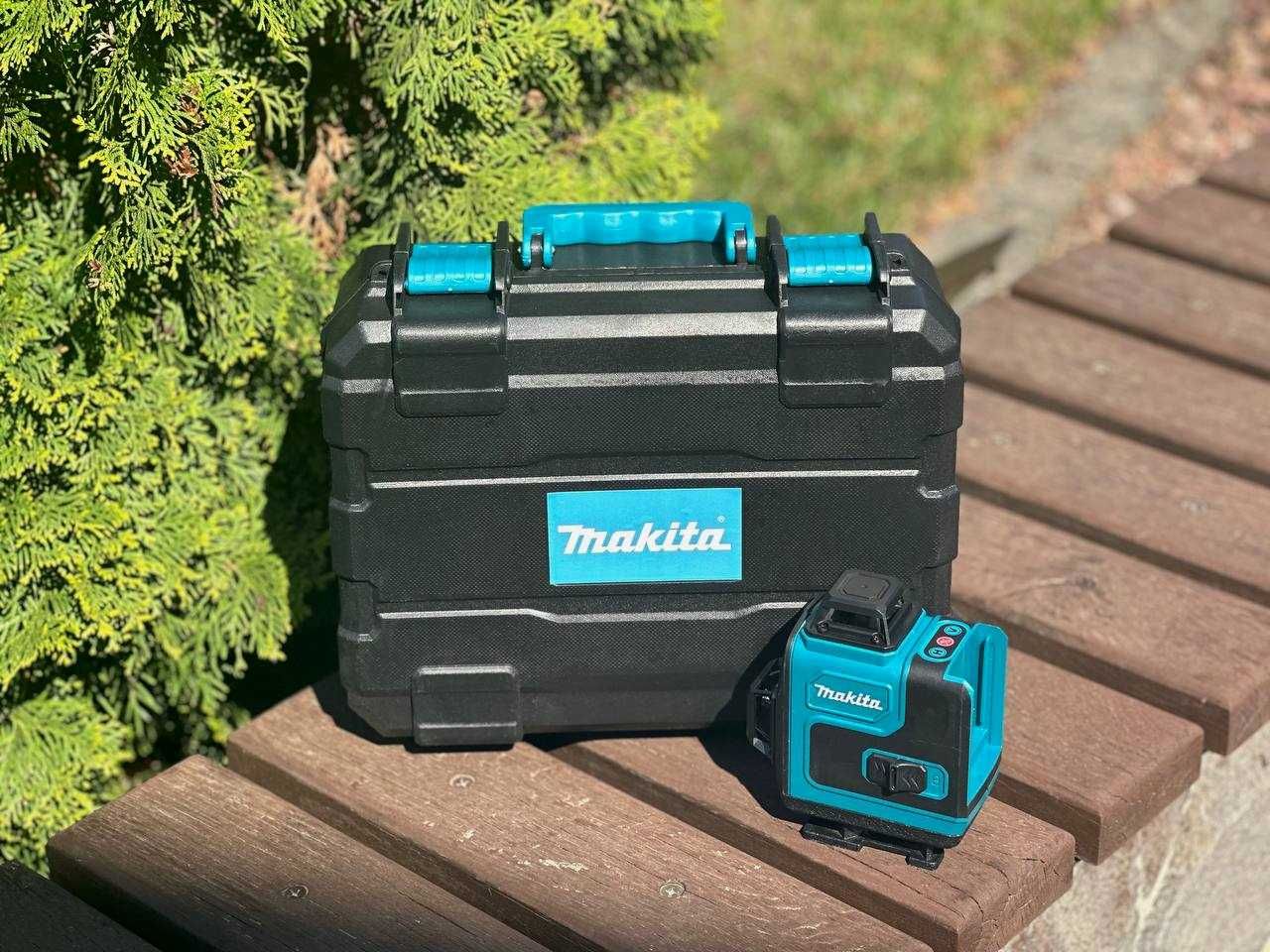 4d лазерный уровень 16 линий с дисплеем Makita. 2 аккумулятора! Макита