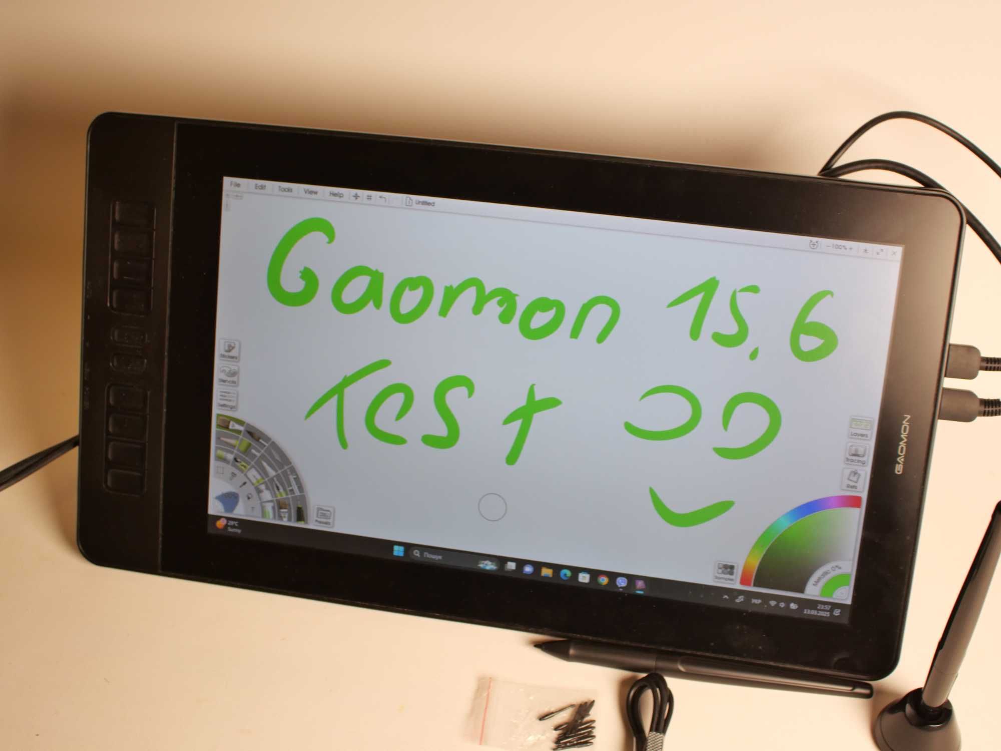 Монітор графічний планшет Gaomon PD1560 15.6" Full HD IPS