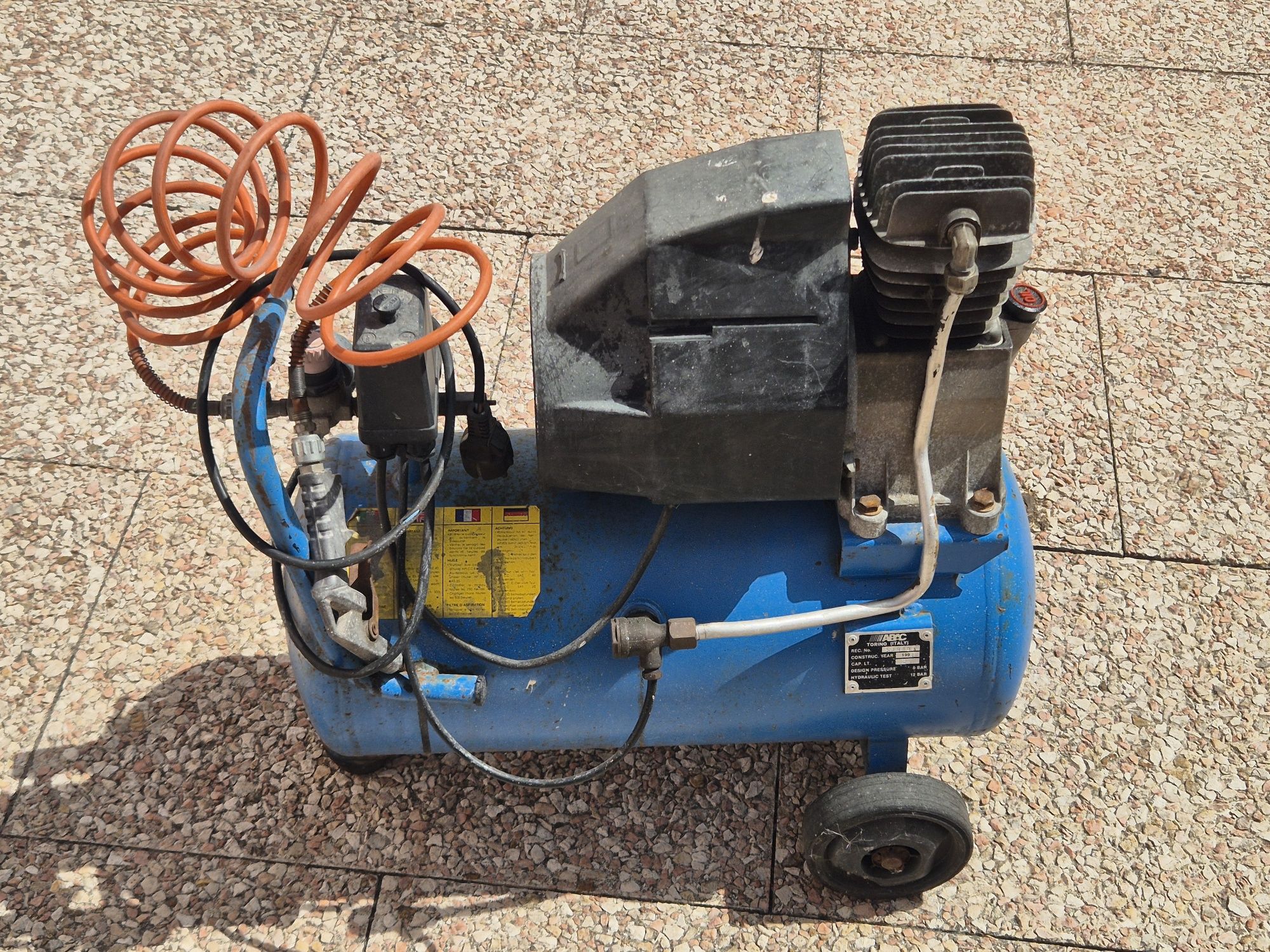 Compressor compressor de ar portátil ABAC 1.5 HP