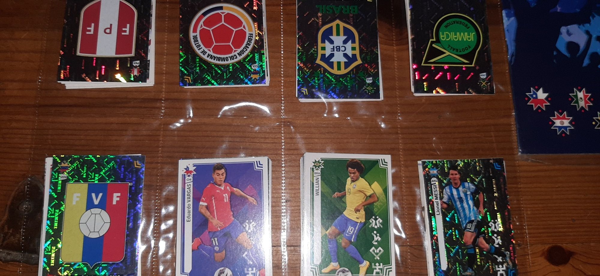 Caderneta cromos por colar completa copa América Chile 2015