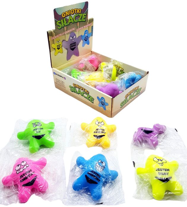 Gniotek Siłacz Boss Z Napisem Antystresowy Squishy