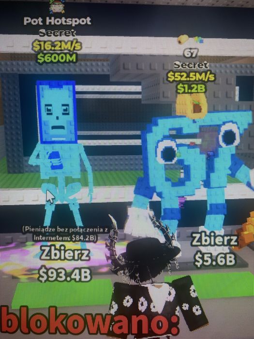 Okazja 67 52.5m/s i PotHotspot 18m/s! Steal a Brainrot