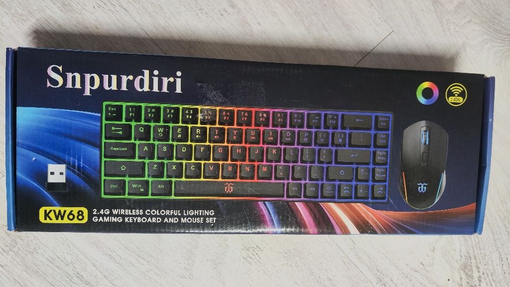 Комплект бездротовий клавіатура та миша Snpurdiri KW68