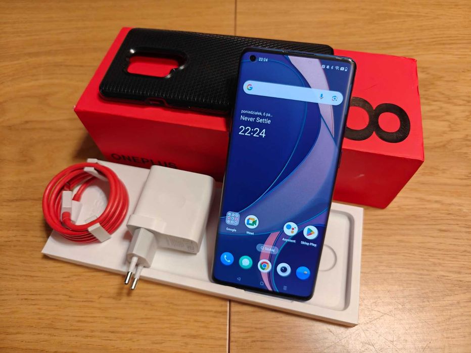 Oneplus 8 PRO 12/256GB Global, Ultramarine Blue - stan BDB, komplet!