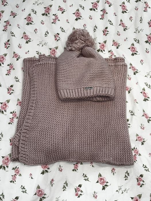 czapka i szalik (komplet zimowy]