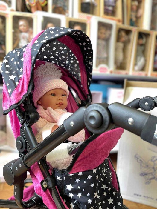 Польская коляска для кукол пупсов Марио Коляска для ляльки пупса Різні