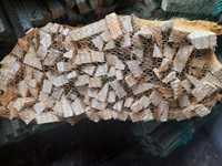 Drewno w workach workowane rozpałkowe kominkowe brykiet do wędzenia