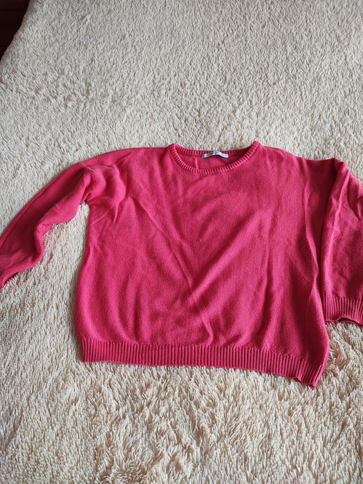 Sweterek różowy damski