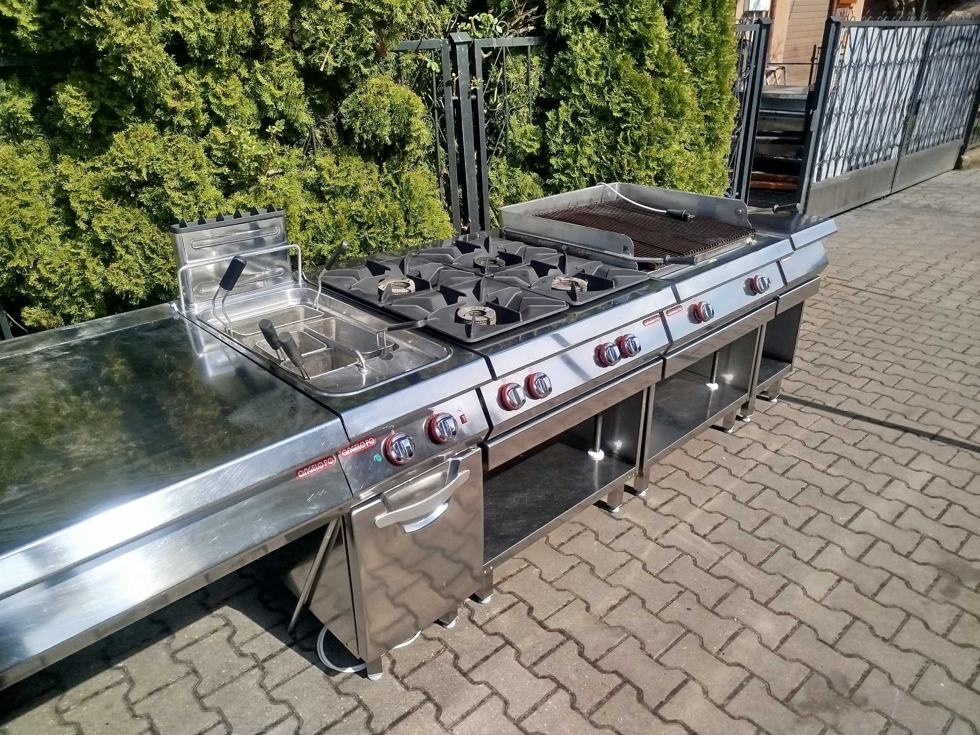 Frytkownica gazowa kuchnia grill makaroniarka patelnia bemar