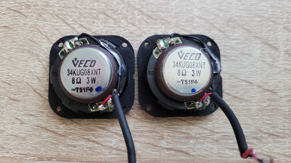 Głośniki VECO 3W 8Ohm 1 1/3" 3,4 cm 34mm 26mm przetwornik 34KUG08XNT