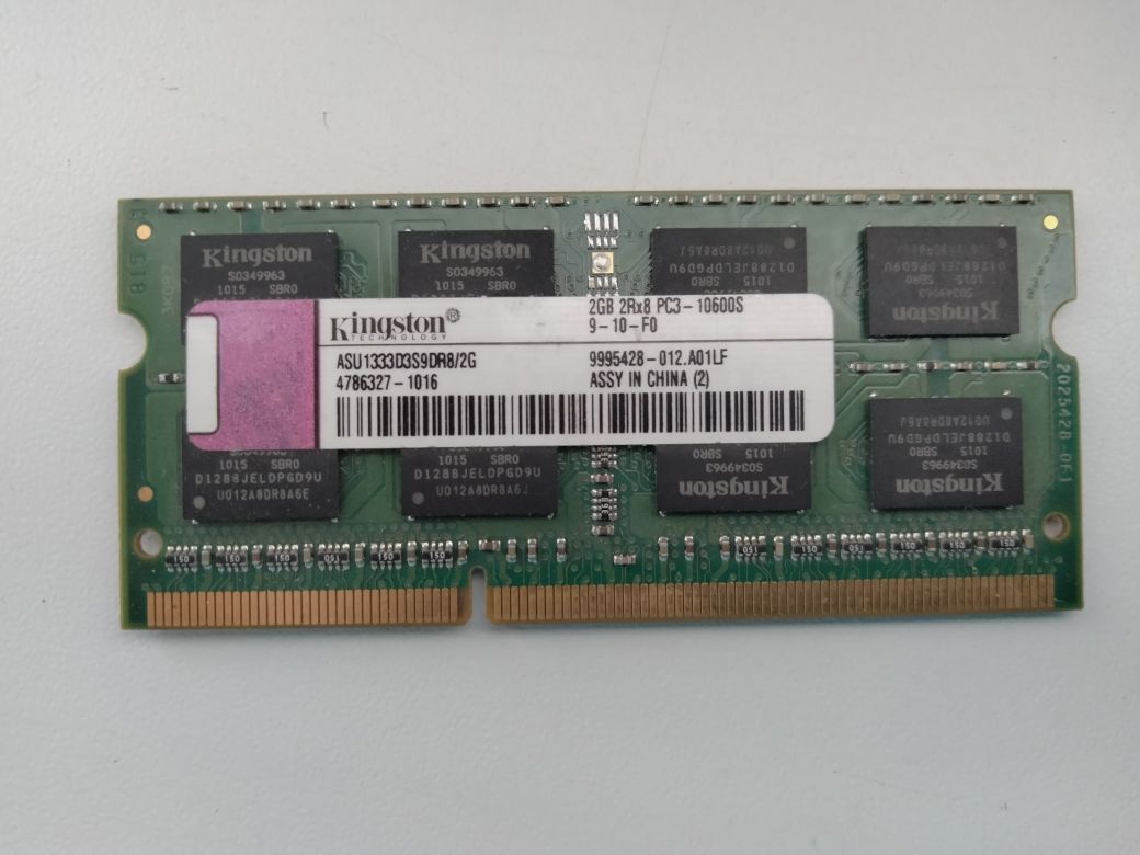 Оперативная память для ноутбука SoDIMM DDR3 (L) 8Gb. 2 Gb. 1 Gb.