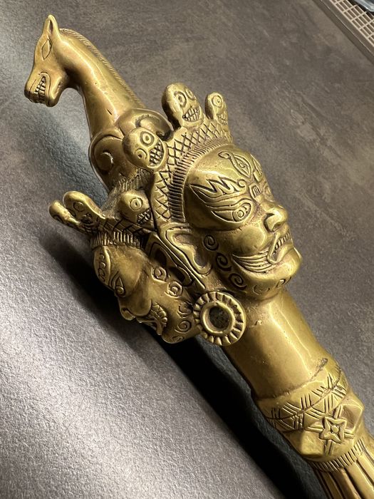 Пхурба, Ваджра, Кила, Дорже, Пурба, тибетский ритуальный нож - 35 см
